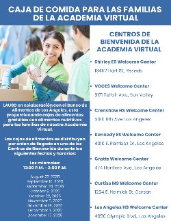 Food Distribution Spanish Flyer